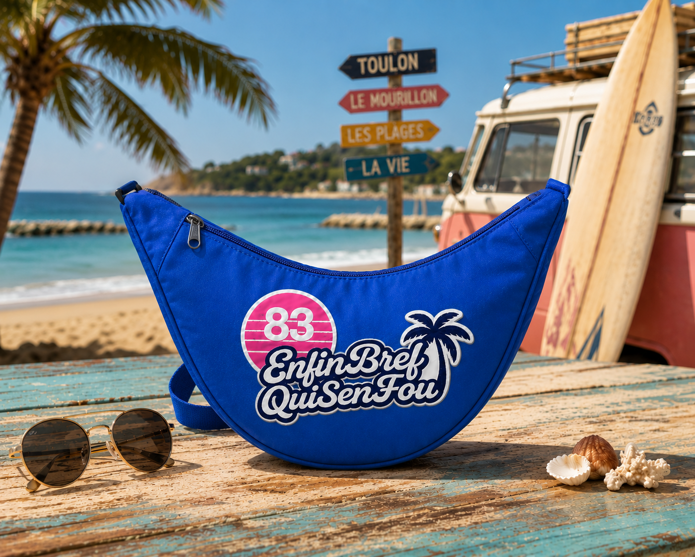 Sacoche Banane Sunset Blue 83