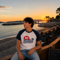 T-shirt – Style Rétro Côte d'Azur