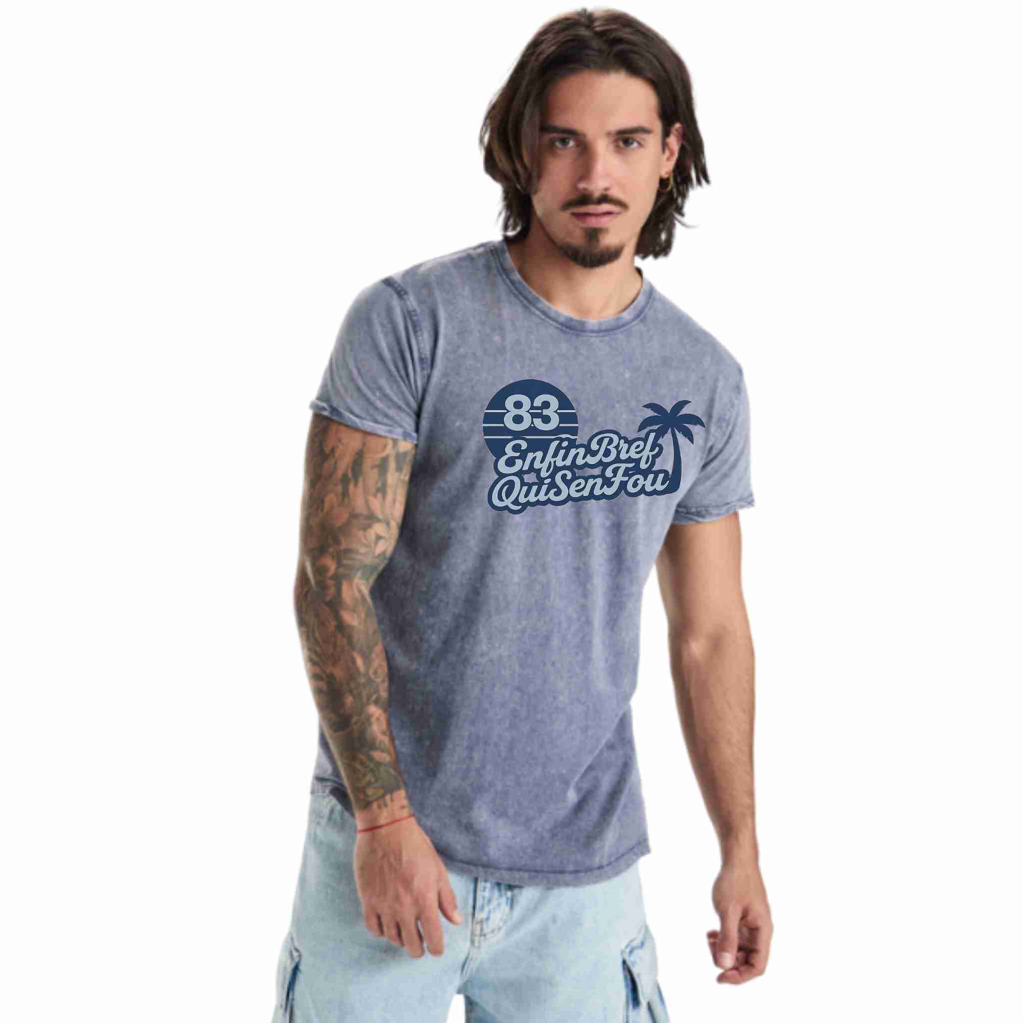 T-shirt Vintage Blue Denim