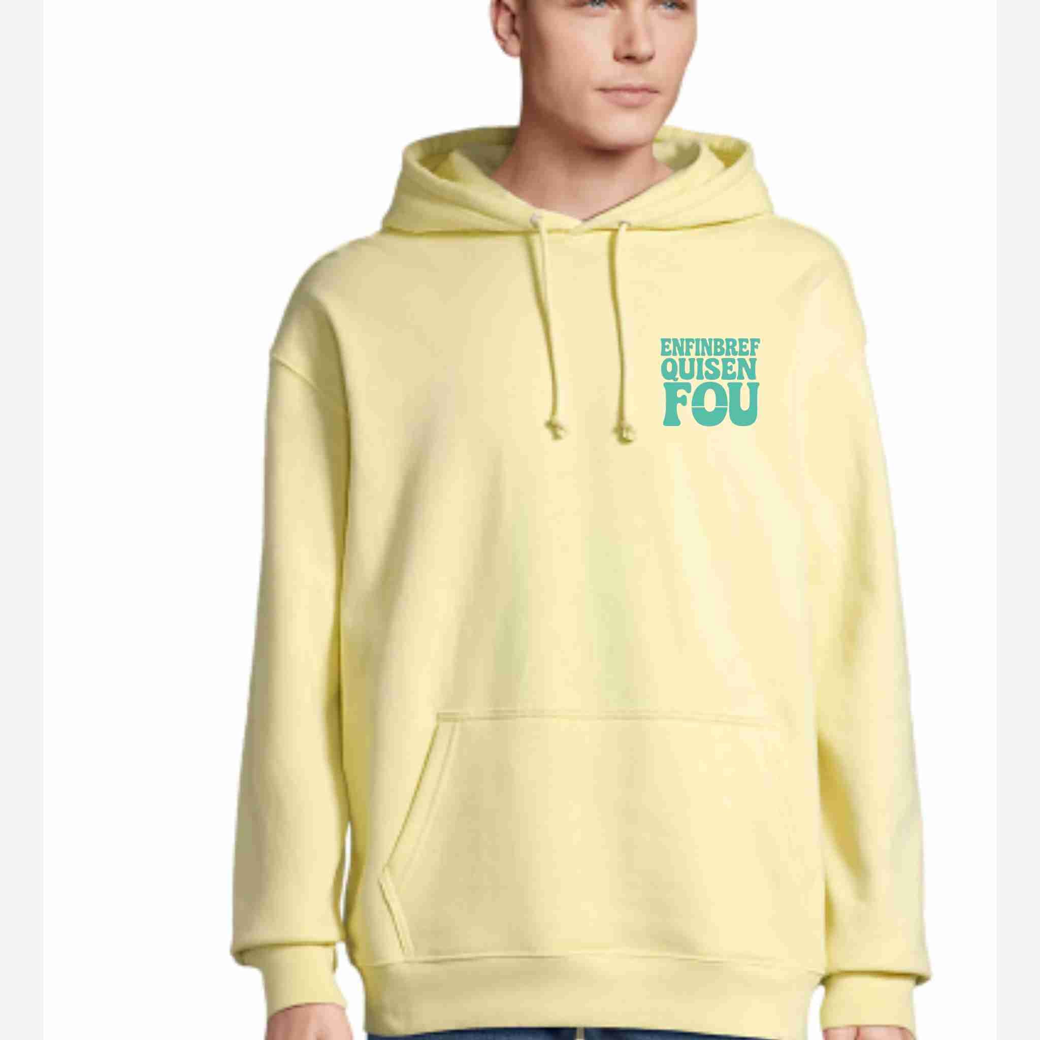 Sweat à Capuche « Enfin Bref Qui S'en Fou 83 – Beach Van »