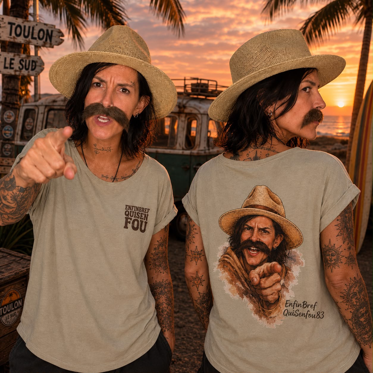 T-shirt Marcel 83 – Enfin Bref Qui S'en Fou